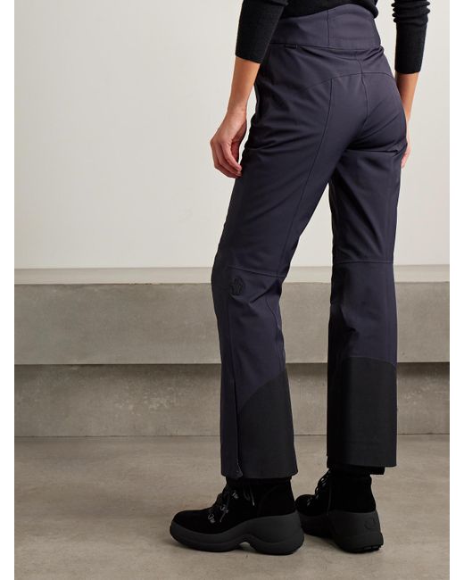 Moncler Blue Belted Bootcut Ski Pants
