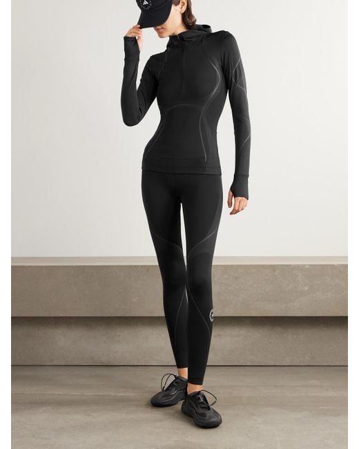 Veste À Capuche En Tissu Technique Stretch Adidas By Stella McCartney en coloris Black