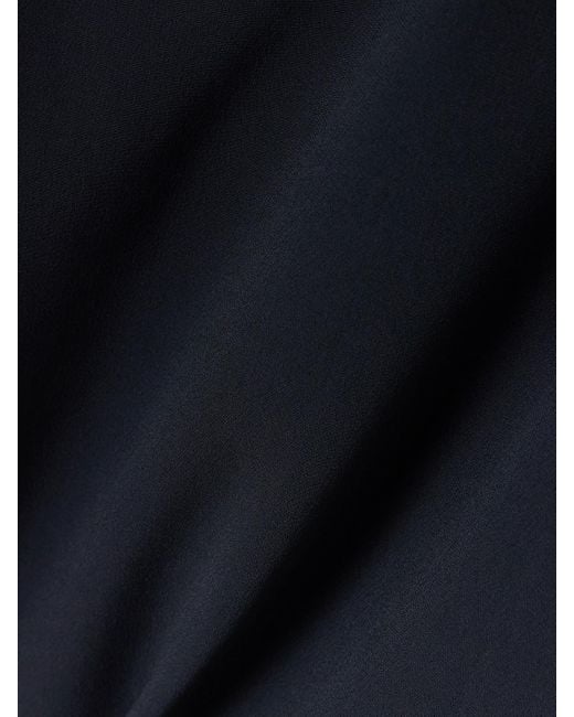 Violante Nessi Blue Lucretia Off-The-Shoulder Cady Gown