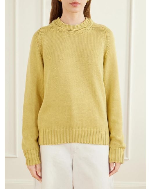 B Sides Yellow Cotton Sweater