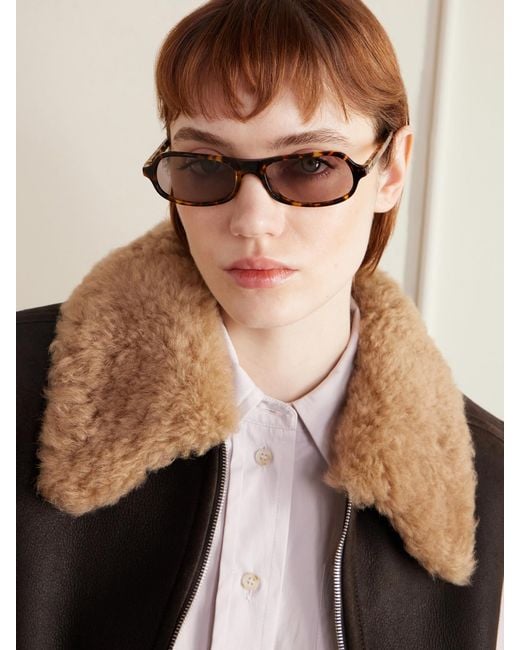 Miu Miu Multicolor Round-Frame Acetate Sunglasses