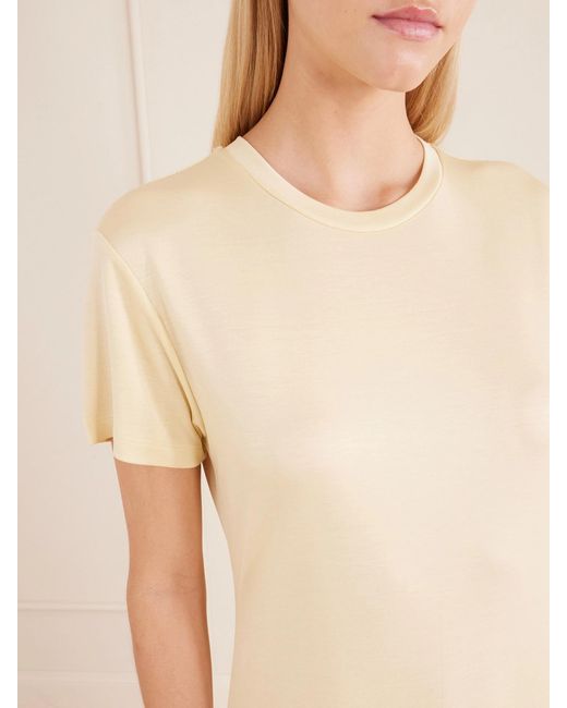 Anine Bing White Wynne Tencel Lyocell-Blend Jersey Maxi Dress