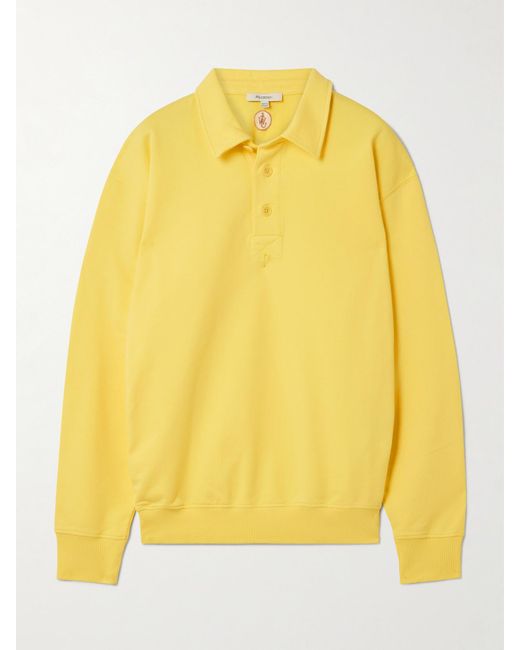 J.W. Anderson Yellow Rugby Oberteil Aus Baumwoll-Jersey Mit Polokragen