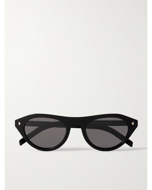 Prada Black D-Frame Acetate Sunglasses
