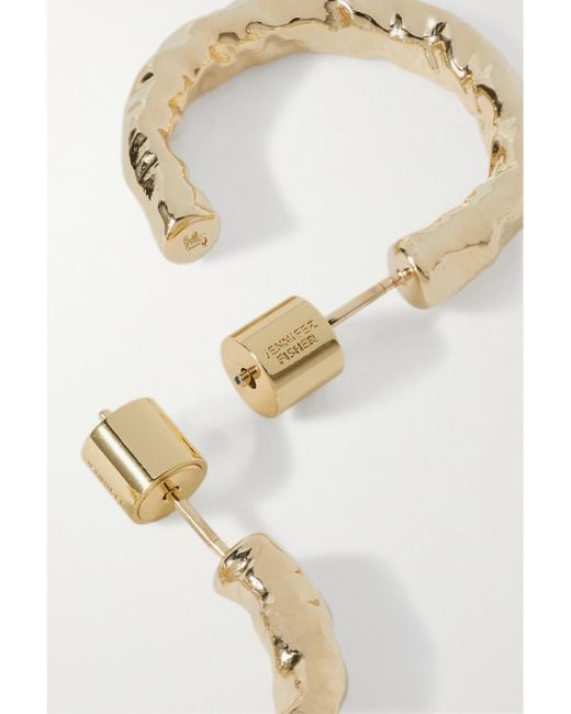 Jennifer Fisher Natural Hailey-Plated Hoop Earrings