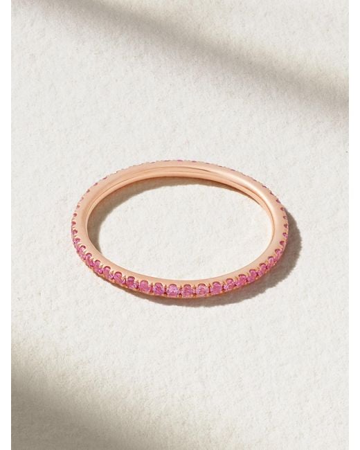 Ileana Makri Pink Thread 18-Karat Rose Sapphire Ring