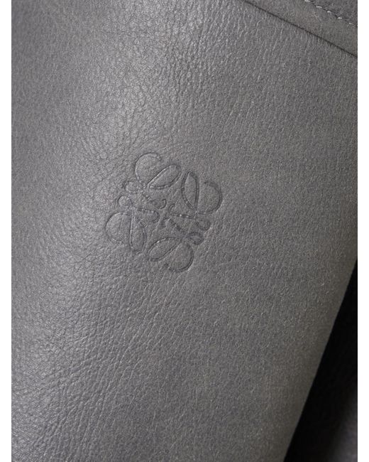 Loewe Gray Lambskin Shearling-Lined Pebble Jacket