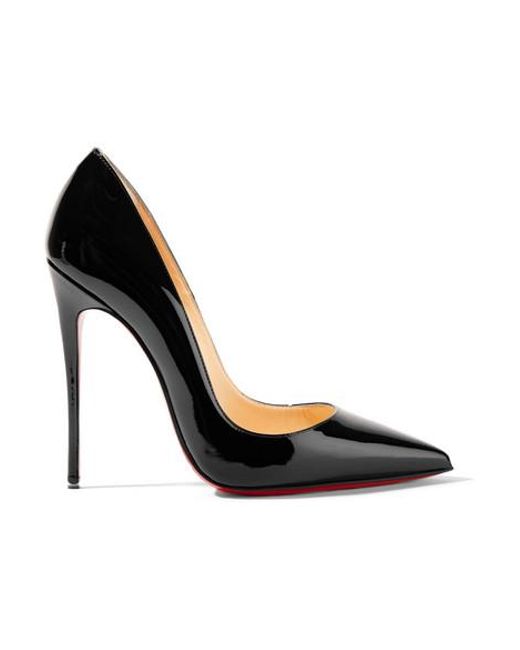 Christian Louboutin So Kate 120 Patent-leather Pumps in Black - Save 19 ...