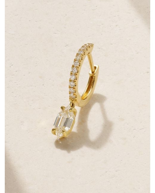 Anita Ko Natural Huggies 18-Karat Diamond Single Earring