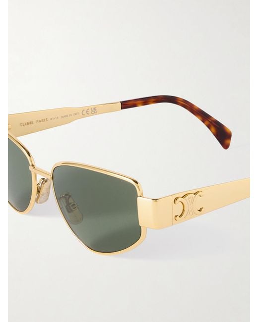 Céline Green Cat-Eye-Tone Sunglasses
