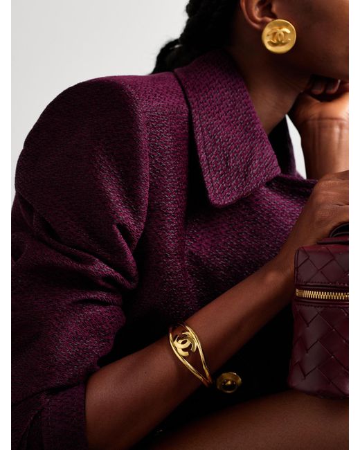 Chanel Metallic Plated Cuff