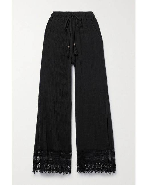 Black gauze pants 2025