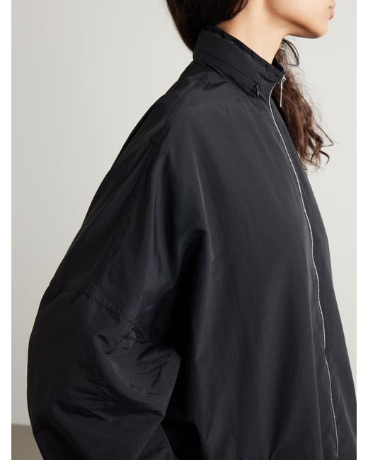 Totême Blue Hooded Recycled-Shell Coat