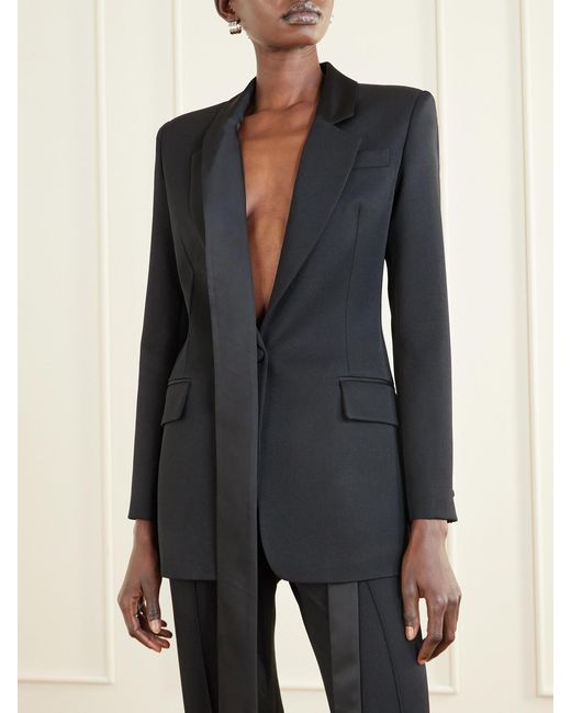 The Attico Black Wool Blazer