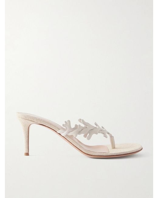 Gianvito Rossi Natural 70 Leather Sandals