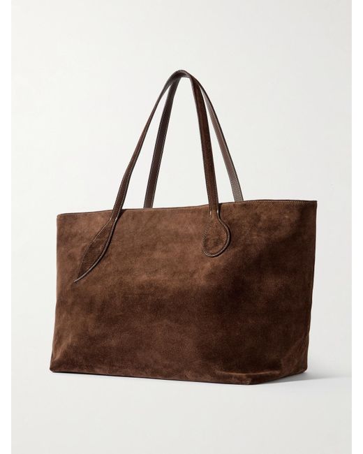 Liffner Brown Mega Sprout Suede Tote