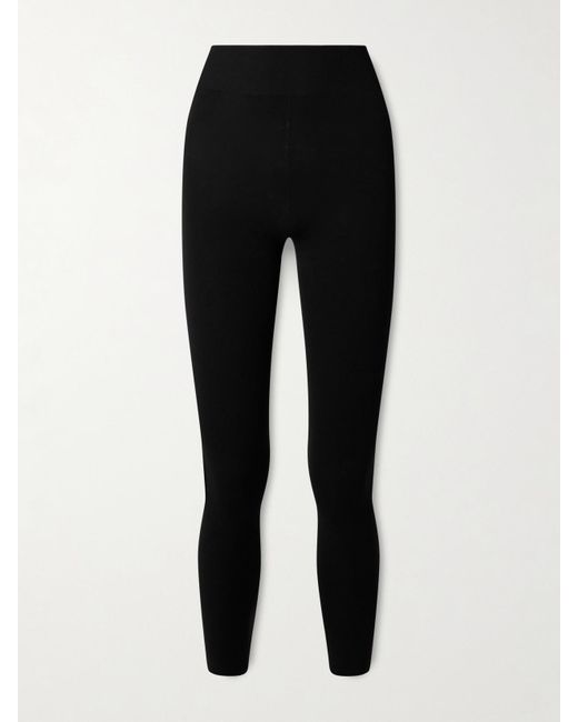The Row Black Mimika Knitted Leggings