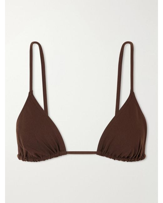 Eres Brown Mouna Triangle Bikini Top