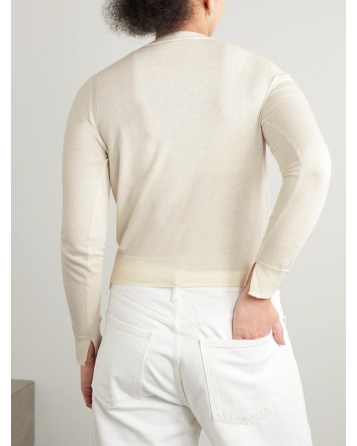 Joseph Natural Cotton, Cashmere And Silk-Blend Cardigan