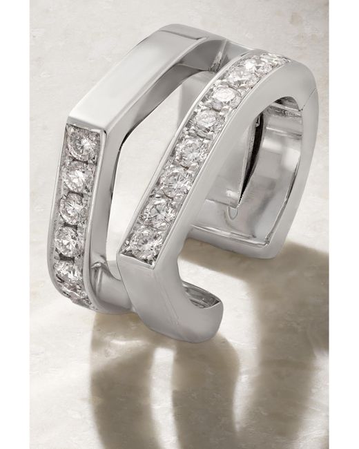 Repossi Gray Antifer 18-Karat Diamond Ear Cuff