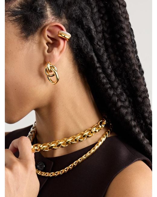 Joolz by Martha Calvo Metallic Plated Crystal Ear Cuff