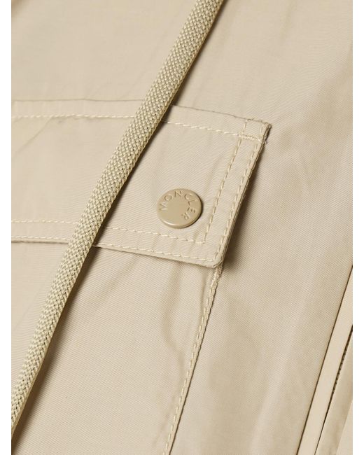 Moncler Natural Leda Jacke Aus Beschichteter Popeline