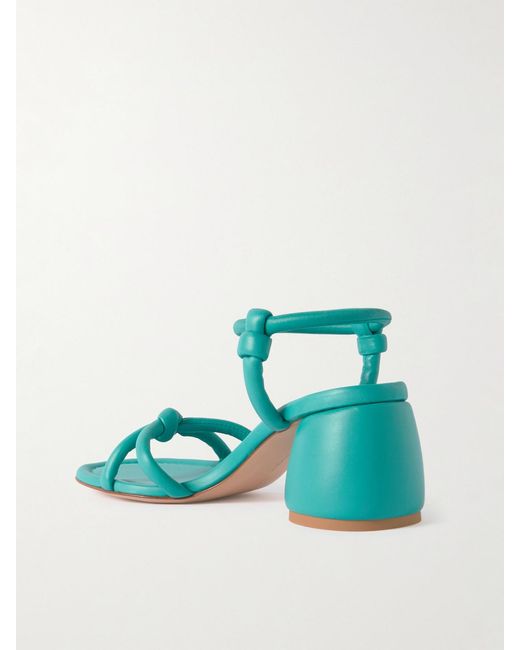 Gianvito Rossi Blue Cassis 60 Leather Sandals