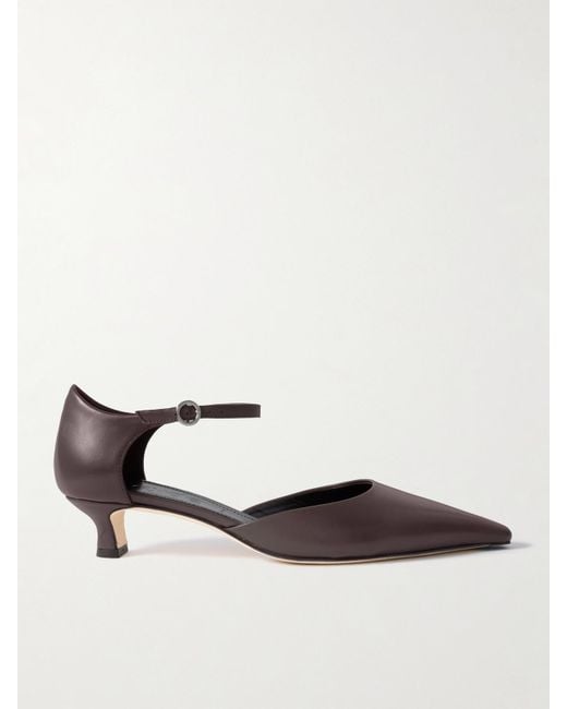 Aeyde Natural Tillie Leather Pumps