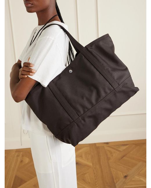 Totême  Black Beach Canvas Tote