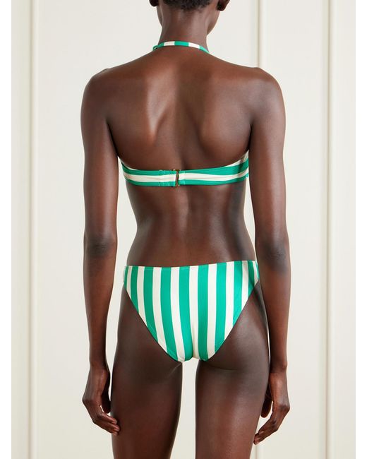 Lemlem Green Striped Bikini