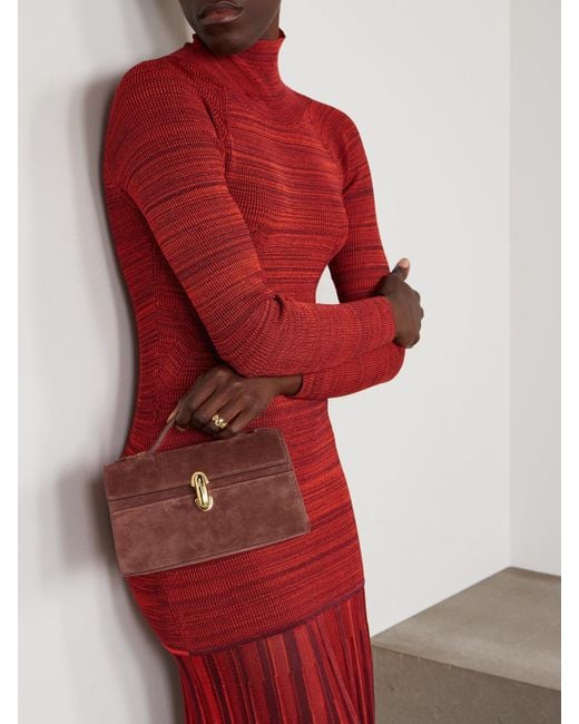 Sac À Main En Daim Symmetry Pochette SAVETTE en coloris Brown