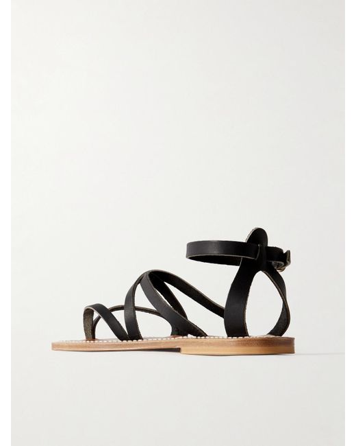 K. Jacques Black Epicure Sandalen Aus Leder