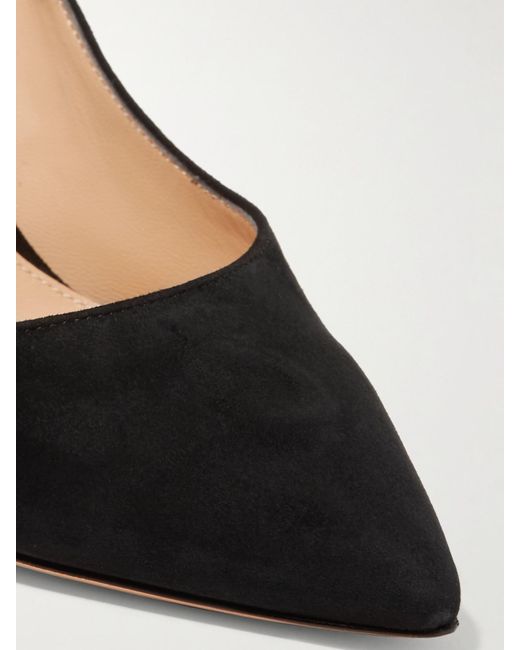 Gianvito Rossi Black 85 Leather Pumps