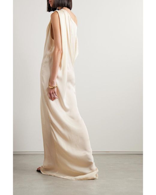 Bondi Born Natural Net Sustain Ardea Draped Seersucker Maxi Dress