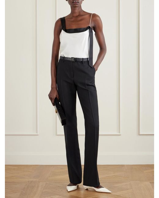 Tom Ford Natural Patent-Leather Point-Toe Ballet Flats