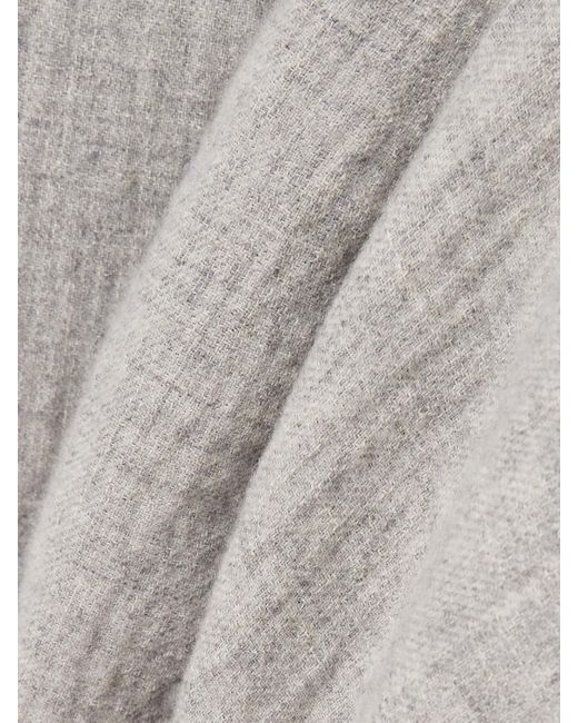 Grey Rhein cashmere-blend flared trousers