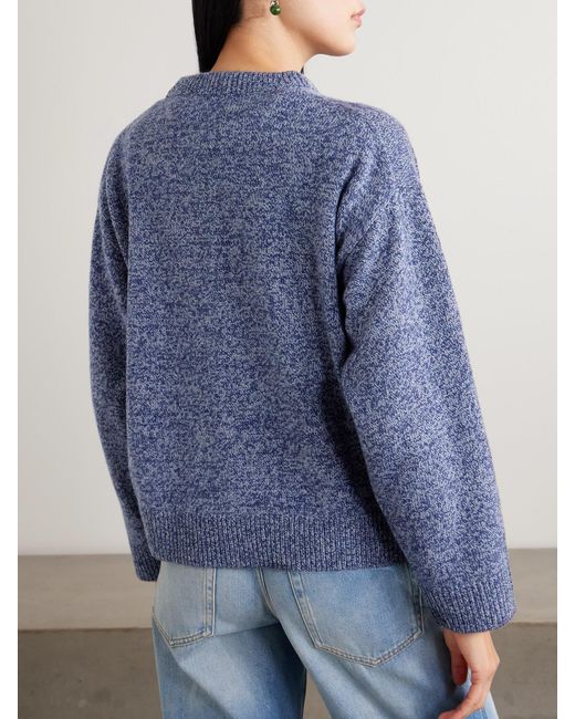 The Elder Statesman Blue Zuma Cashmere Sweater