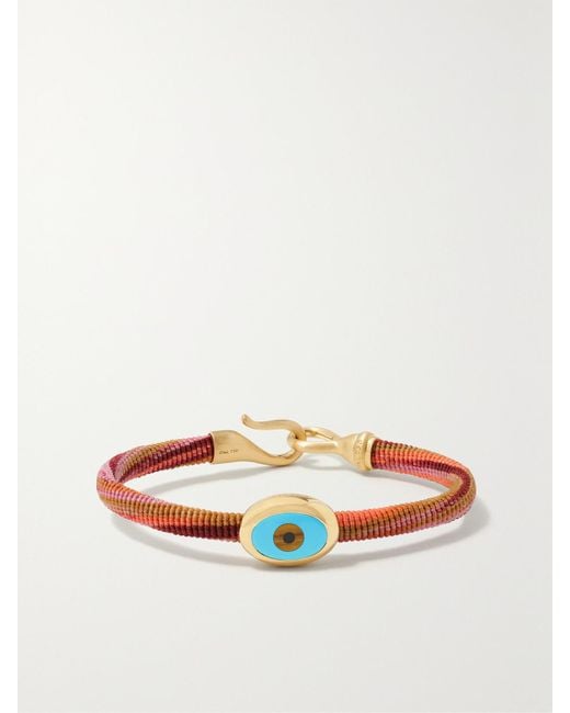 Ole Lynggaard Copenhagen Red Life 18-Karat, And Enamel Bracelet