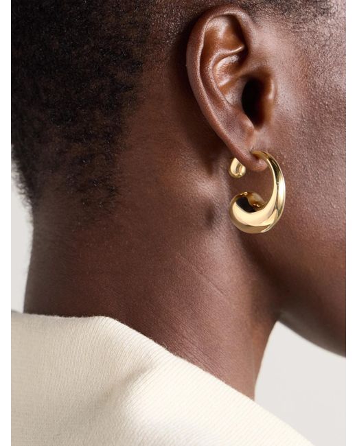 Bottega Veneta Natural Tone Earrings