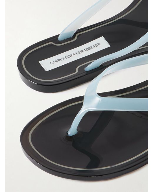 Christopher Esber Blue Jo Zehensandalen Aus Pvc