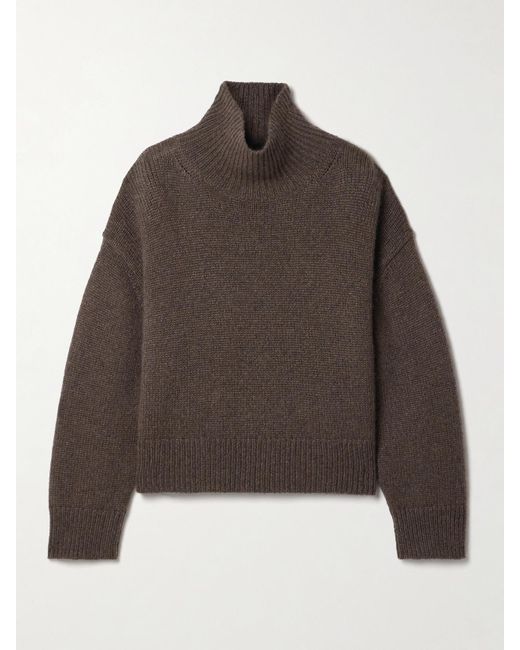 Nili Lotan Brown Tabitha Cashmere Turtleneck Sweater