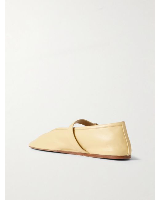 Le Monde Beryl Stella Leather Mary Jane Ballet Flats in Natural | Lyst