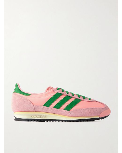 Adidas Originals Green Samba 72 Og Sneakers Aus Canvas Mit Veloursleder- Und Lederbesätzen