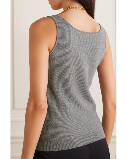 Loro Piana Gray Cashmere Tank