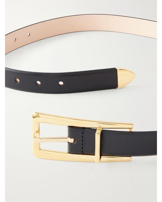 DEHANCHE Black Mini Juergen Leather Belt