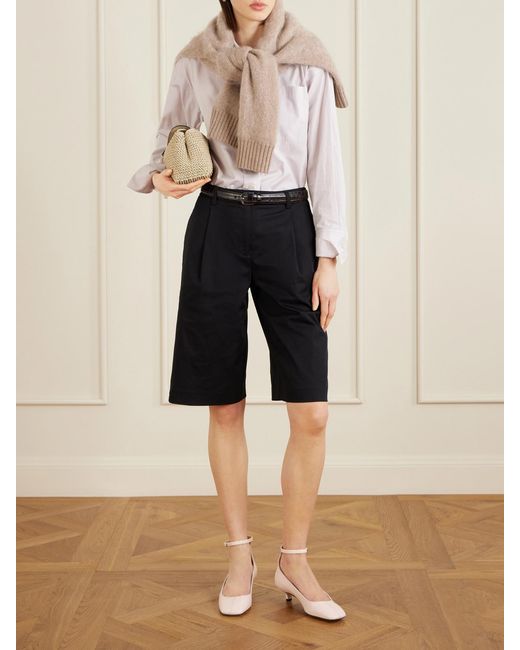 Totême  Natural Glossed-Leather Pumps