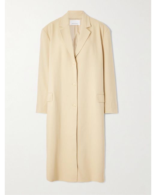 Frankie Shop Natural Tribeca Oversized-Mantel Aus Webstoff