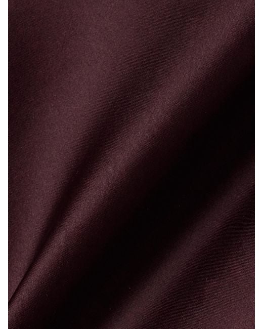 Khaite Purple Darby Silk-Organza Midi Dress