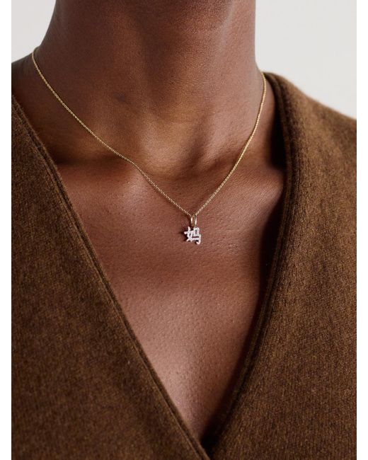 Collier En Or 14 Carats (585/1000) Et Diamants STONE AND STRAND en coloris Natural