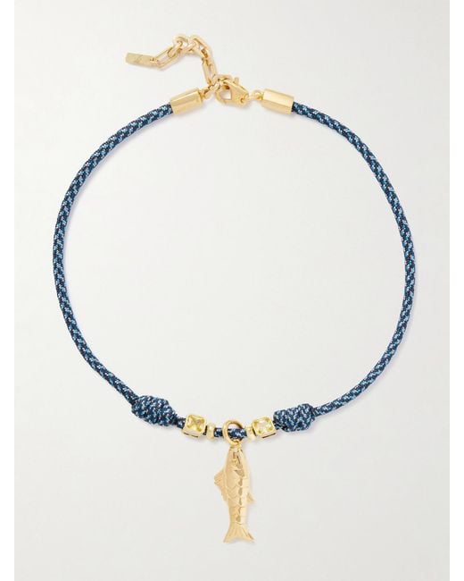Joolz by Martha Calvo Metallic Largo-Plated And Cord Necklace